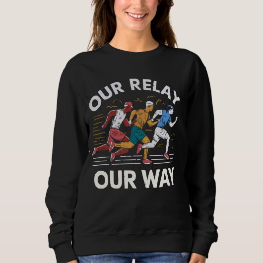 Sweatshirt Course Relais Course Athlète Piste Et Sprinter De (Devant)