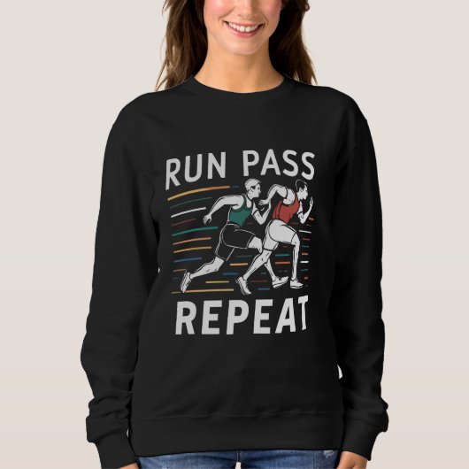 Sweatshirt Course Relais Course Athlète Piste Et Sprinter De  (Devant)
