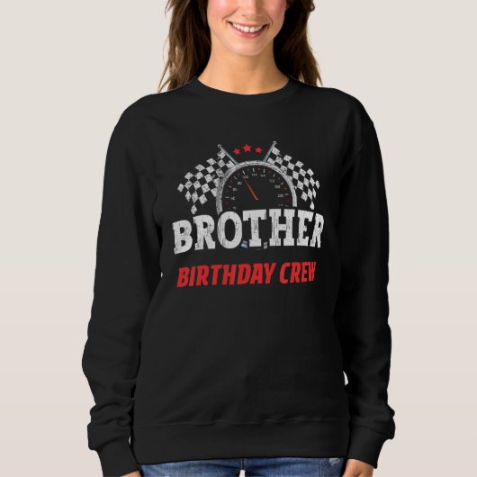 Sweatshirt Courses d'anniversaire de l'équipage de course de  (Devant)