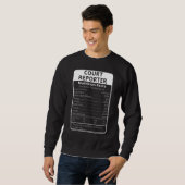 Sweatshirt Court Reporter Nutrition Facts Sarcastic (Devant entier)