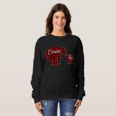 Sweatshirt Cousin Bear Buffalo Plaid Christmas T (Devant entier)