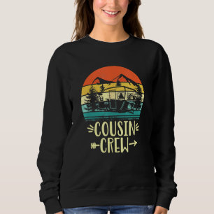 Sweatshirt Cousin Crew Camping extérieur Sunset Summer Camp V