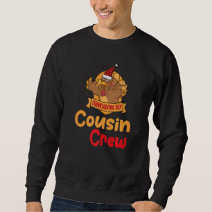Sweatshirt Cousin Crew mignonne Turquie portant le chapeau de