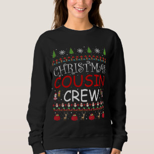Sweatshirt Cousin Crew Noël 2023 Pyjamas Cousin Cadeau