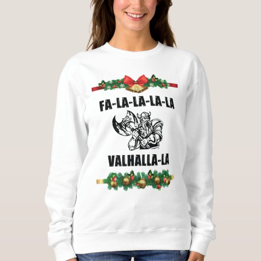 Sweatshirt Coussin de Noël Valhalla (Devant)