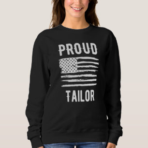 Sweatshirt Couturier fière profession drapeau américain Premi