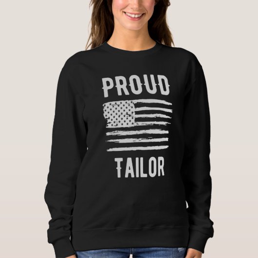 Sweatshirt Couturier fière profession drapeau américain Premi (Devant)