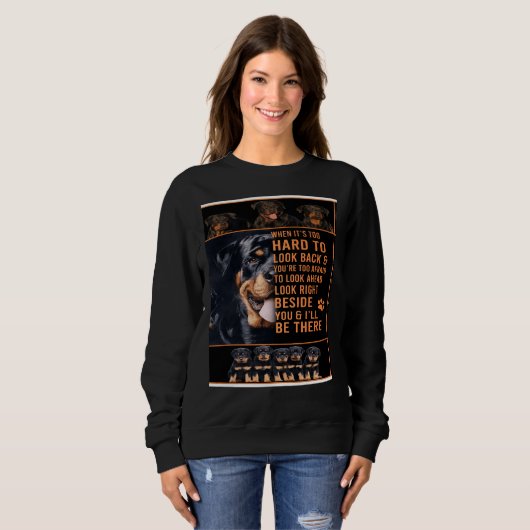 Sweatshirt Couverture Rottweiler (Devant entier)