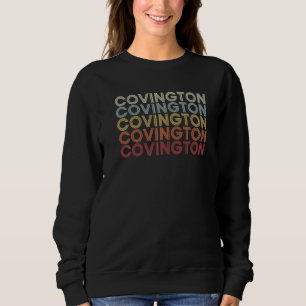 Sweatshirt Covington Indiana Covington En Texte Vintage Rétro