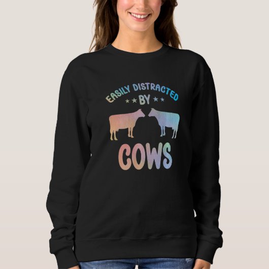 Sweatshirt Cow Apparel Farmer Cows Lover for Women & Kids Pre (Devant)