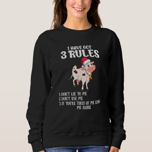 Sweatshirt Cow Christmas (Devant)