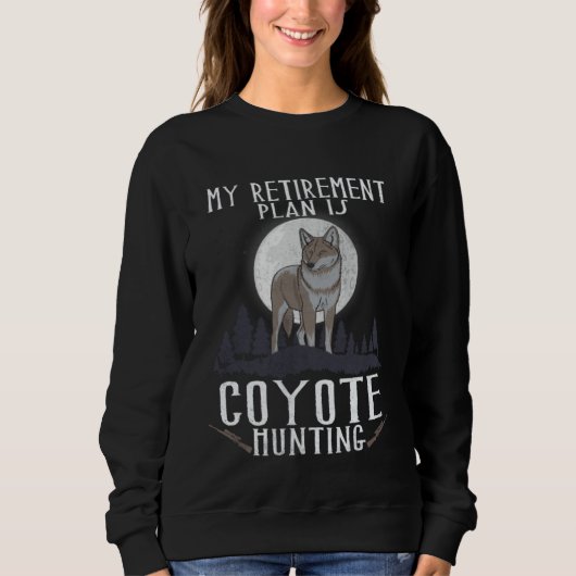 Sweatshirt Coyote Hunting  Hunting Coyote Brown Yote Coyote H (Devant)