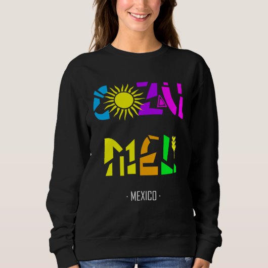 Sweatshirt Cozumel Mexico  Vacation Beach Country Sun Swim Cr (Devant)
