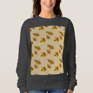 Sweatshirt Cozy autumn maple leaves oak leaves
