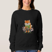 Sweatshirt Cozy Scarf Fox Fall in the Woodlands (Devant)
