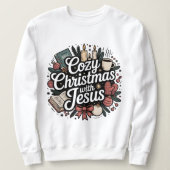 Sweatshirt Cozzy avec Jésus, Noël (Design devant)