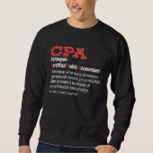 Sweatshirt CPA Definition Certified Public Accountant Account (Devant)