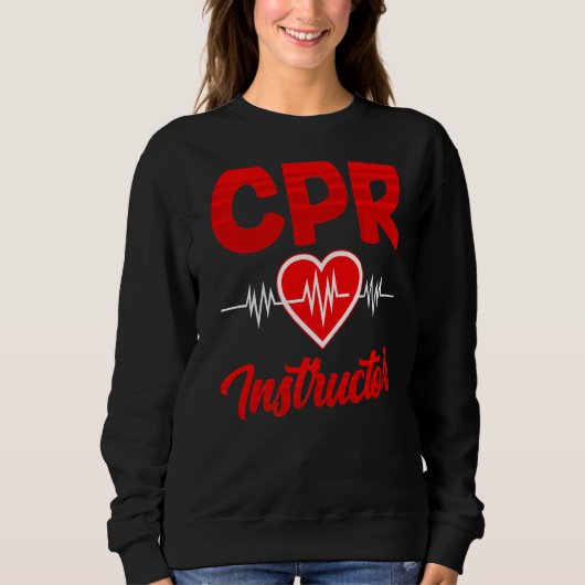 Sweatshirt Cpr Cours d'instructeur Coach Care Emergency First (Devant)