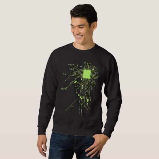 Sweatshirt CPU Technology Nerd Computer Chip Informative Prog (Devant entier)