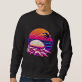 Sweatshirt Crab Cakes Synthwave 80s Retrowave Aesthetic (Devant)