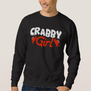 Sweatshirt Crabby Girl Crab Homard Crabes Crabe Écherolat