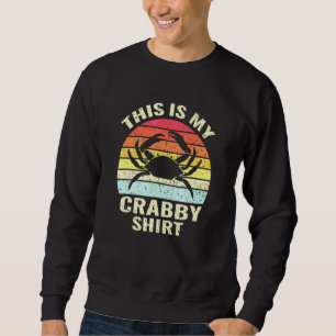 Sweatshirt crabe carabine rétro fruits de mer crabe crabe cra