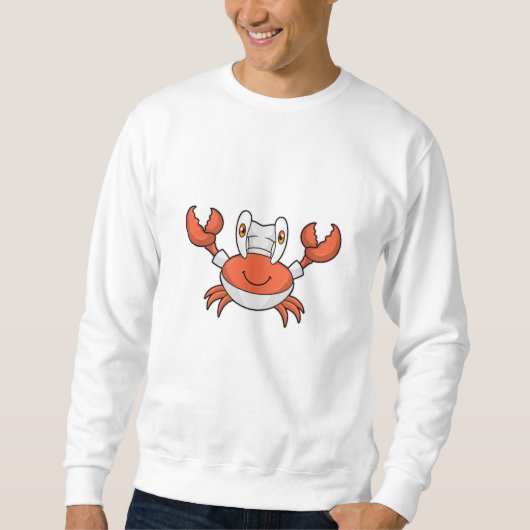 Sweatshirt Crabe comme cuire avec casquette de Cuisine (Devant)