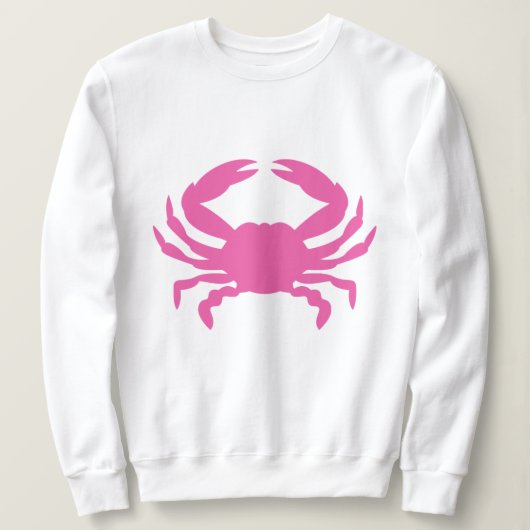 Sweatshirt Crabe rose (Design devant)