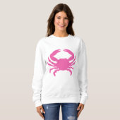 Sweatshirt Crabe rose (Devant entier)