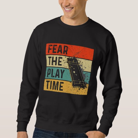 Sweatshirt Craindre Le Devis De Temps De Jeu Pour Un Crickete (Devant)