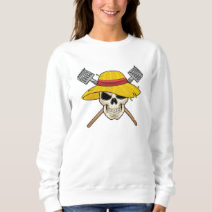 Sweatshirt Crâne avec Casquette en fermier avec gâteau