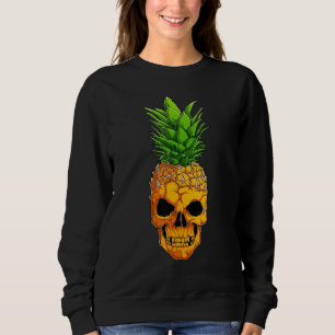 Sweatshirt Crâne d'ananas Hawaiian Jack-o'-lantern Aloha Hall