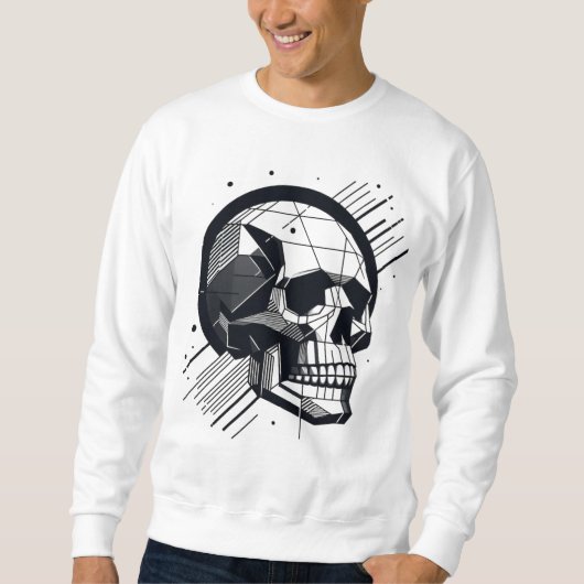 Sweatshirt Crâne dans différents styles 20 (Devant)