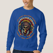 Sweatshirt Crâne de chef amérindien (Devant)