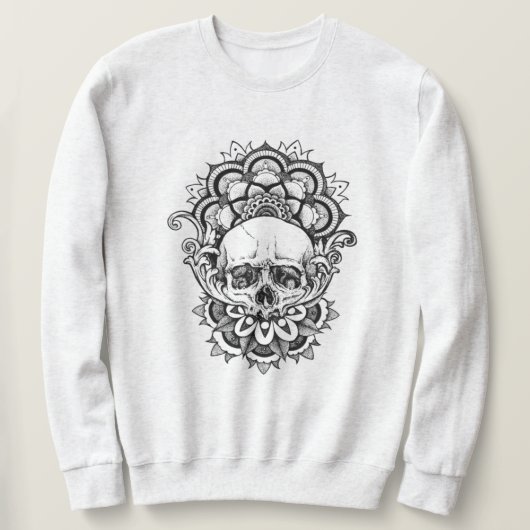 Sweatshirt Crâne de géométrie sacrée (Design devant)
