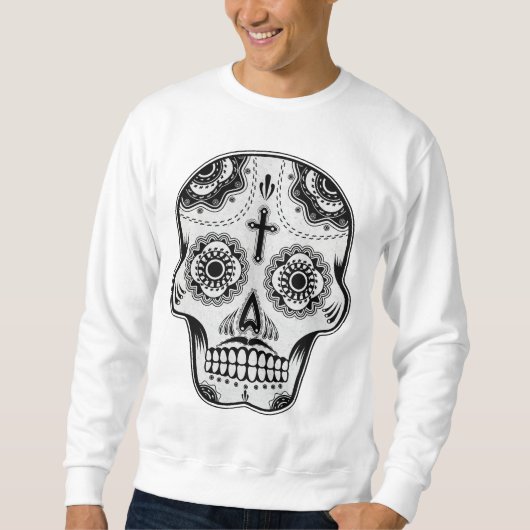 Sweatshirt Crâne de sucre de moustache (Devant)