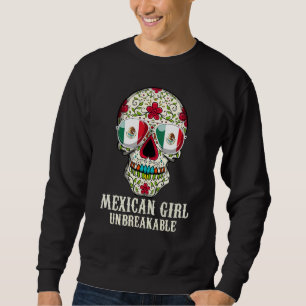 Sweatshirt Crâne de sucre Mexicaine fille inbrisable patrimoi
