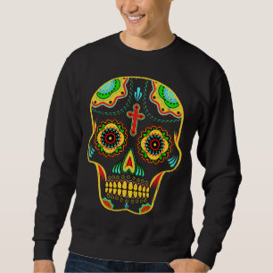 Sweatshirt Crâne de sucre polychrome