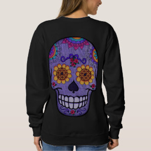 Sweatshirt Crâne de sucre pourpre Jour des morts