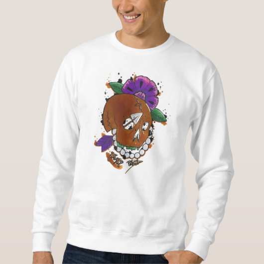 Sweatshirt crâne d'or (Devant)