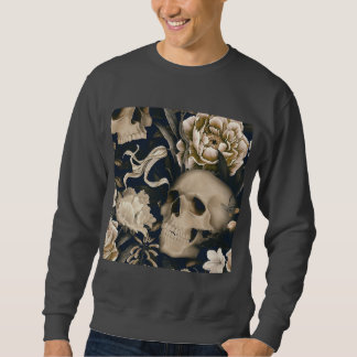 Sweatshirt crâne floral