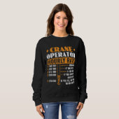 Sweatshirt Crane Operator Hourly Rate Construction Heavy Equi (Devant entier)