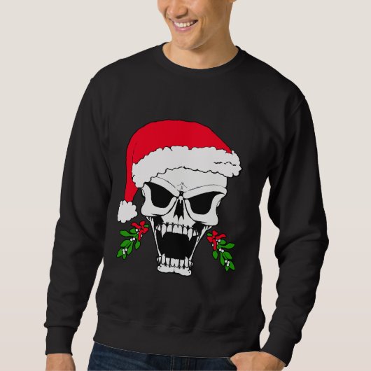 Sweatshirt Crâne père Noël (Devant)