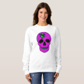 Sweatshirt Crâne rose (Devant entier)