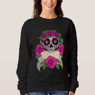 Sweatshirt Crâne sucre Jour de la mort Dia De Los Muertos Hal