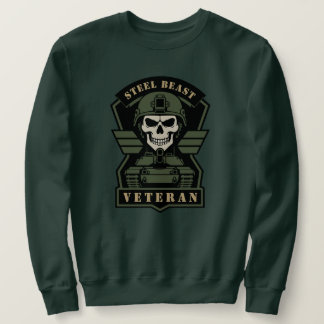 Sweatshirt Crâne Tactique Vétéran de Char Steel Beast