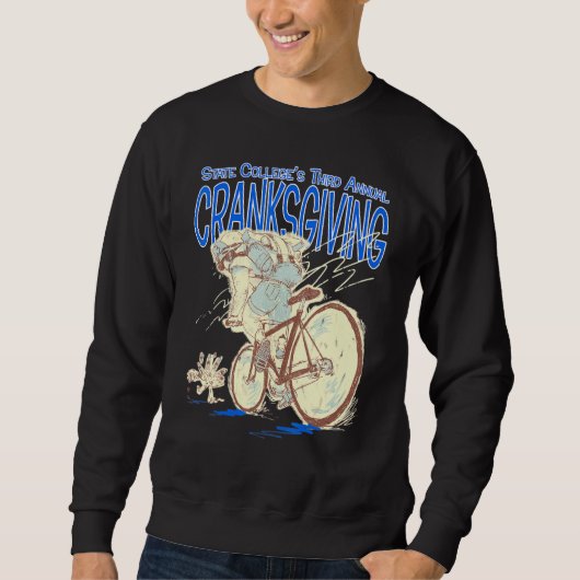 Sweatshirt Cranksgiving State College Pa 3e activité annuelle (Devant)