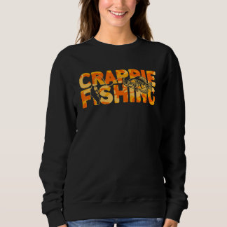Sweatshirt Crappie Fisherman Orange Camouflage Crappie Fisher