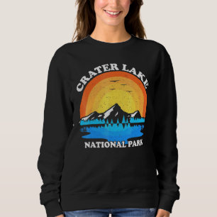 Sweatshirt Cratère du parc national Retro Sunset Summer Vacan