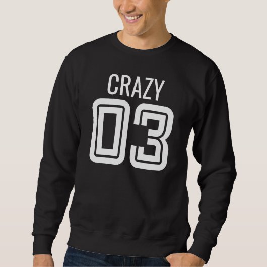 Sweatshirt Crazy 3 Trois Groupe Correspondant Bff - Image Ret (Devant)